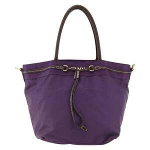 Prada Nylon Handbag Purple